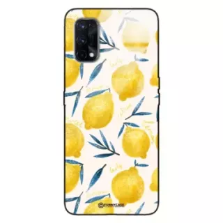Etui Black Case Glass Dolce Vita do REALME X7 Cytryny Lato Owoce Wakacje Słońce ST_DOC145