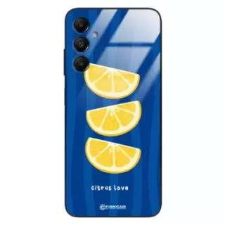 Etui Black Case Glass Dolce Vita do SAMSUNG A05S Cytryny Owoce Lato Wakacje Cytrusy ST_DOC104