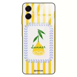 Etui Black Case Glass Dolce Vita do SAMSUNG A06 5G Cytryna Lato Wakacje Summer Słońce ST_DOC139