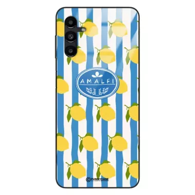 Etui Black Case Glass Dolce Vita do SAMSUNG A04S Amalfi Cytryny Włochy Lato Wakacje ST_DOC131