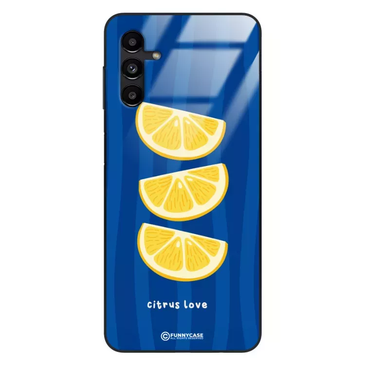Etui Black Case Glass Dolce Vita do SAMSUNG A13 5G Cytryny Owoce Lato Wakacje Cytrusy ST_DOC104