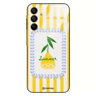 Etui Black Case Glass Dolce Vita do SAMSUNG A15 4G Cytryna Lato Wakacje Summer Słońce ST_DOC139