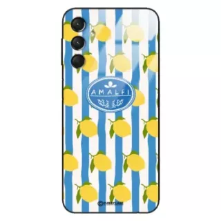 Etui Black Case Glass Dolce Vita do SAMSUNG A24 4G Amalfi Cytryny Włochy Lato Wakacje ST_DOC131
