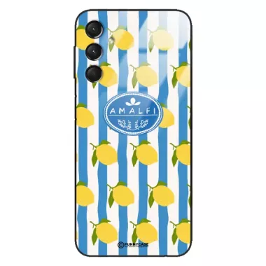 Etui Black Case Glass Dolce Vita do SAMSUNG A24 4G Amalfi Cytryny Włochy Lato Wakacje ST_DOC131