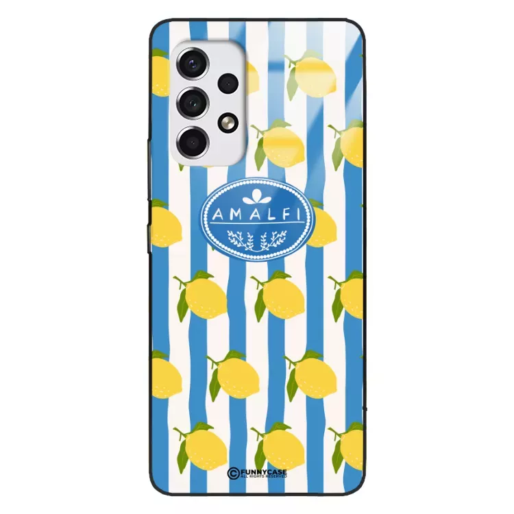Etui Black Case Glass Dolce Vita do SAMSUNG A53 5G Amalfi Cytryny Włochy Lato Wakacje ST_DOC131