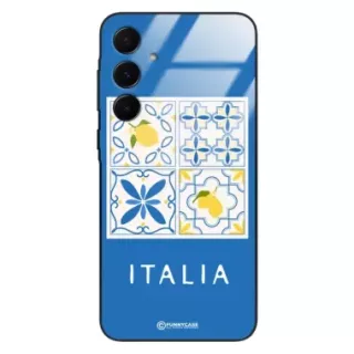 Etui Black Case Glass Dolce Vita do SAMSUNG A55 5G Włochy Italia Cytryny Kafelki Wakacje ST_DOC132