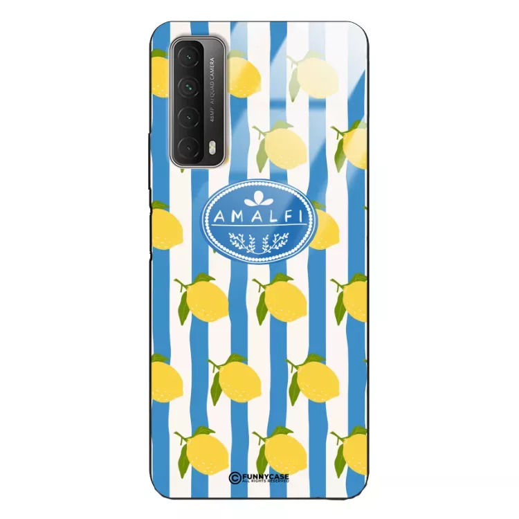 Etui Black Case Glass Dolce Vita do SAMSUNG A90 5G Amalfi Cytryny Włochy Lato Wakacje ST_DOC131