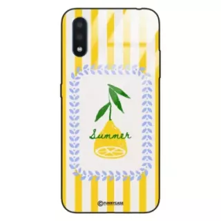 Etui Black Case Glass Dolce Vita do SAMSUNG A01 Cytryna Lato Wakacje Summer Słońce ST_DOC139