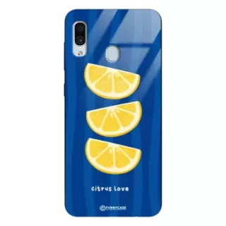 Etui Black Case Glass Dolce Vita do SAMSUNG A30 Cytryny Owoce Lato Wakacje Cytrusy ST_DOC104