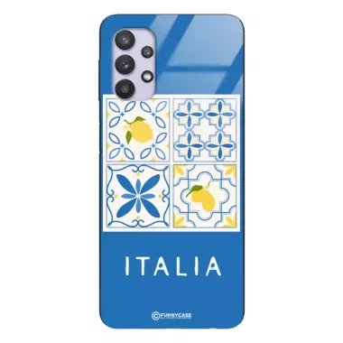 Etui Black Case Glass Dolce Vita do SAMSUNG A32 5G Włochy Italia Cytryny Kafelki Wakacje ST_DOC132