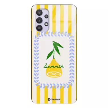 Etui Black Case Glass Dolce Vita do SAMSUNG M32 5G Cytryna Lato Wakacje Summer Słońce ST_DOC139