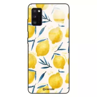 Etui Black Case Glass Dolce Vita do SAMSUNG A41 Cytryny Lato Owoce Wakacje Słońce ST_DOC145