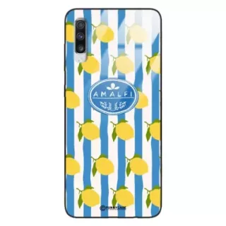 Etui Black Case Glass Dolce Vita do SAMSUNG A70 Amalfi Cytryny Włochy Lato Wakacje ST_DOC131