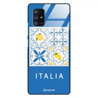 Etui Black Case Glass Dolce Vita do SAMSUNG A71 5G Włochy Italia Cytryny Kafelki Wakacje ST_DOC132