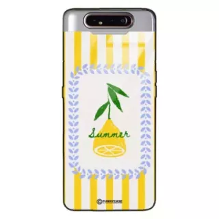 Etui Black Case Glass Dolce Vita do SAMSUNG A80 Cytryna Lato Wakacje Summer Słońce ST_DOC139