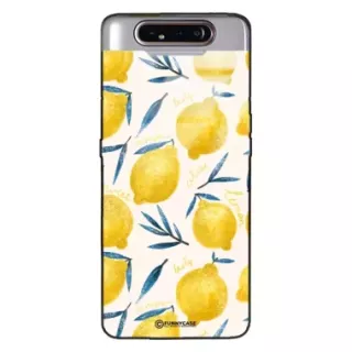Etui Black Case Glass Dolce Vita do SAMSUNG A90 Cytryny Lato Owoce Wakacje Słońce ST_DOC145