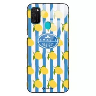 Etui Black Case Glass Dolce Vita do SAMSUNG M30s Amalfi Cytryny Włochy Lato Wakacje ST_DOC131