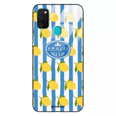 Etui Black Case Glass Dolce Vita do SAMSUNG M30s Amalfi Cytryny Włochy Lato Wakacje ST_DOC131