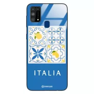 Etui Black Case Glass Dolce Vita do SAMSUNG M31 Włochy Italia Cytryny Kafelki Wakacje ST_DOC132