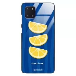 Etui Black Case Glass Dolce Vita do SAMSUNG NOTE 10 LITE Cytryny Owoce Lato Wakacje Cytrusy ST_DOC104