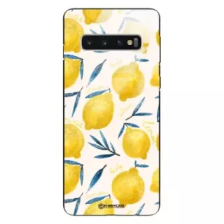 Etui Black Case Glass Dolce Vita do SAMSUNG S10 Cytryny Lato Owoce Wakacje Słońce ST_DOC145