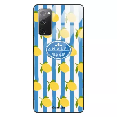 Etui Black Case Glass Dolce Vita do SAMSUNG S20FE Amalfi Cytryny Włochy Lato Wakacje ST_DOC131