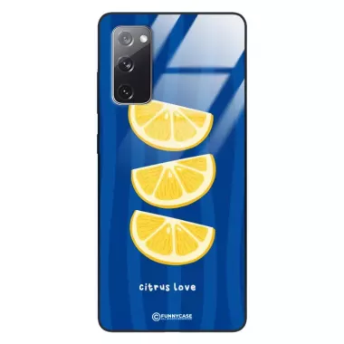 Etui Black Case Glass Dolce Vita do SAMSUNG S20FE 5G Cytryny Owoce Lato Wakacje Cytrusy ST_DOC104