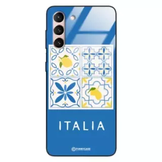 Etui Black Case Glass Dolce Vita do SAMSUNG S21 Włochy Italia Cytryny Kafelki Wakacje ST_DOC132