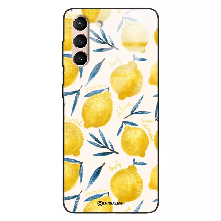 Etui Black Case Glass Dolce Vita do SAMSUNG S30 Cytryny Lato Owoce Wakacje Słońce ST_DOC145