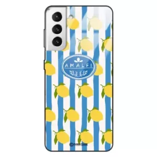 Etui Black Case Glass Dolce Vita do SAMSUNG S30 PLUS Amalfi Cytryny Włochy Lato Wakacje ST_DOC131