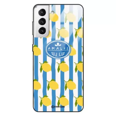 Etui Black Case Glass Dolce Vita do SAMSUNG S30 PLUS Amalfi Cytryny Włochy Lato Wakacje ST_DOC131