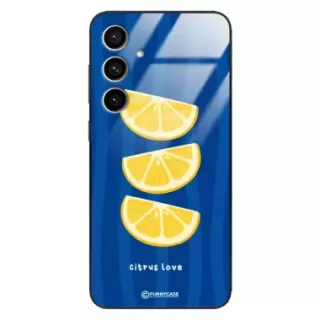 Etui Black Case Glass Dolce Vita do SAMSUNG S24 FE Cytryny Owoce Lato Wakacje Cytrusy ST_DOC104