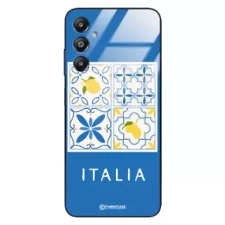 Etui Black Case Glass Dolce Vita do SAMSUNG M14 Włochy Italia Cytryny Kafelki Wakacje ST_DOC132