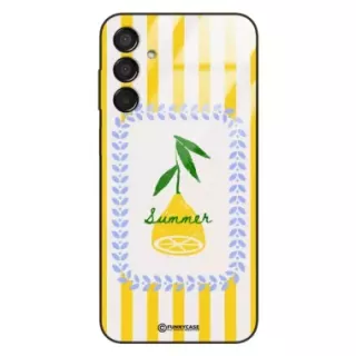 Etui Black Case Glass Dolce Vita do SAMSUNG F15 5G Cytryna Lato Wakacje Summer Słońce ST_DOC139