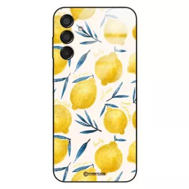 Etui Black Case Glass Dolce Vita do SAMSUNG M15 5G Cytryny Lato Owoce Wakacje Słońce ST_DOC145