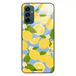 Etui Black Case Glass Dolce Vita do SAMSUNG M13 4G Cytryny Kwiaty Owoce Lato Natura ST_DOC125