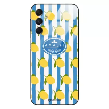 Etui Black Case Glass Dolce Vita do SAMSUNG M34 5G Amalfi Cytryny Włochy Lato Wakacje ST_DOC131