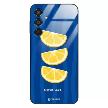 Etui Black Case Glass Dolce Vita do SAMSUNG M35 5G Cytryny Owoce Lato Wakacje Cytrusy ST_DOC104