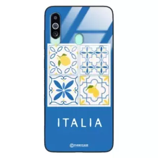 Etui Black Case Glass Dolce Vita do SAMSUNG M40 Włochy Italia Cytryny Kafelki Wakacje ST_DOC132