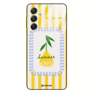 Etui Black Case Glass Dolce Vita do SAMSUNG M54 5G Cytryna Lato Wakacje Summer Słońce ST_DOC139
