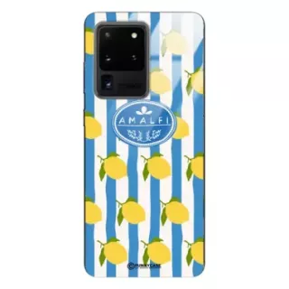 Etui Black Case Glass Dolce Vita do SAMSUNG S20 ULTRA 5G Amalfi Cytryny Włochy Lato Wakacje ST_DOC131