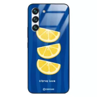 Etui Black Case Glass Dolce Vita do SAMSUNG S22 Cytryny Owoce Lato Wakacje Cytrusy ST_DOC104