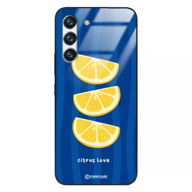 Etui Black Case Glass Dolce Vita do SAMSUNG S22 Cytryny Owoce Lato Wakacje Cytrusy ST_DOC104
