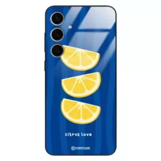 Etui Black Case Glass Dolce Vita do SAMSUNG S24 PLUS 5G Cytryny Owoce Lato Wakacje Cytrusy ST_DOC104