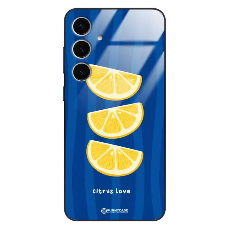 Etui Black Case Glass Dolce Vita do SAMSUNG S24 PLUS 5G Cytryny Owoce Lato Wakacje Cytrusy ST_DOC104