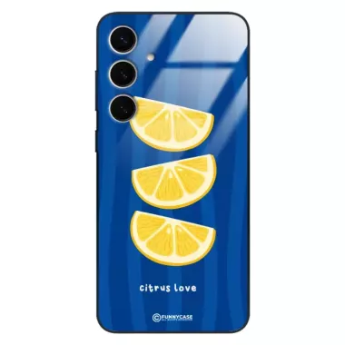 Etui Black Case Glass Dolce Vita do SAMSUNG S24 PLUS 5G Cytryny Owoce Lato Wakacje Cytrusy ST_DOC104