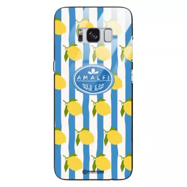 Etui Black Case Glass Dolce Vita do SAMSUNG S8 Amalfi Cytryny Włochy Lato Wakacje ST_DOC131