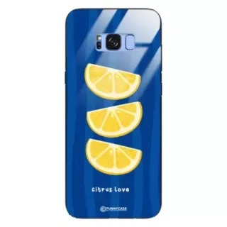 Etui Black Case Glass Dolce Vita do SAMSUNG S8 PLUS Cytryny Owoce Lato Wakacje Cytrusy ST_DOC104