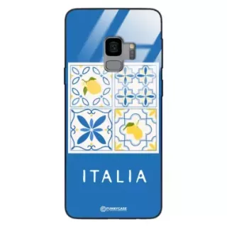 Etui Black Case Glass Dolce Vita do SAMSUNG S9 Włochy Italia Cytryny Kafelki Wakacje ST_DOC132
