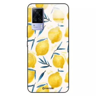 Etui Black Case Glass Dolce Vita do VIVO S9E Cytryny Lato Owoce Wakacje Słońce ST_DOC145